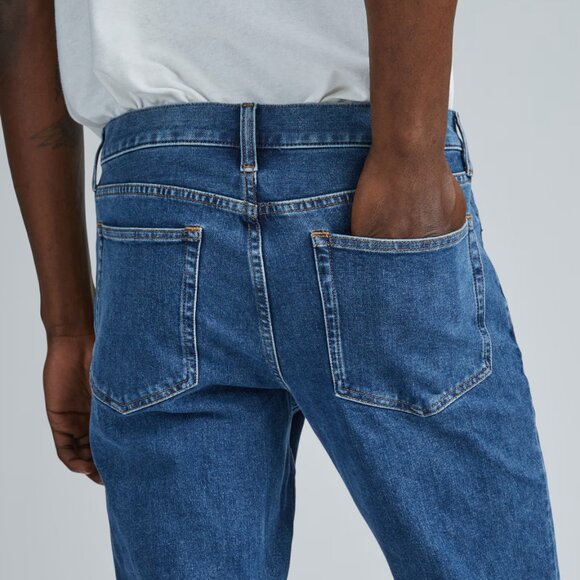 NWT EVERLANE The Slim 4-Way Stretch Organic Jean Uniform in Marine Size 38 X 30 - Picture 5 of 9